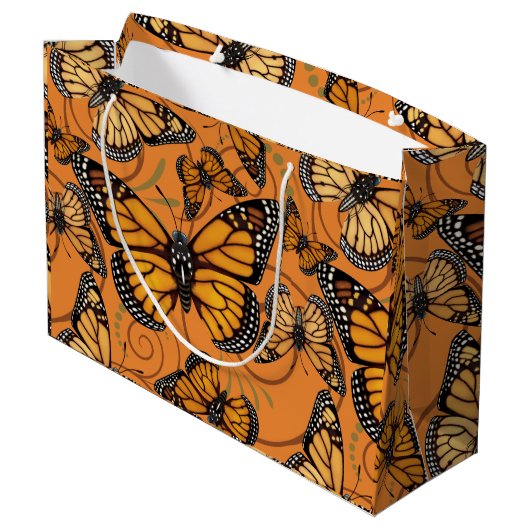 Monarch Butterfly Large Cadeautasje (Achterkant Gekanteld)