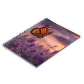 Monarch Butterfly Lavender Notitieboek (Linkerzijde)