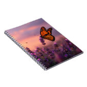 Monarch Butterfly Lavender Sunset Notitieboek (Rechterzijde)