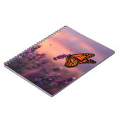Monarch Butterfly Lavender Sunset Notitieboek (Linkerzijde)