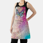 Monarch Butterfly Life Coach Holografische Druppel Schort (Insitu)