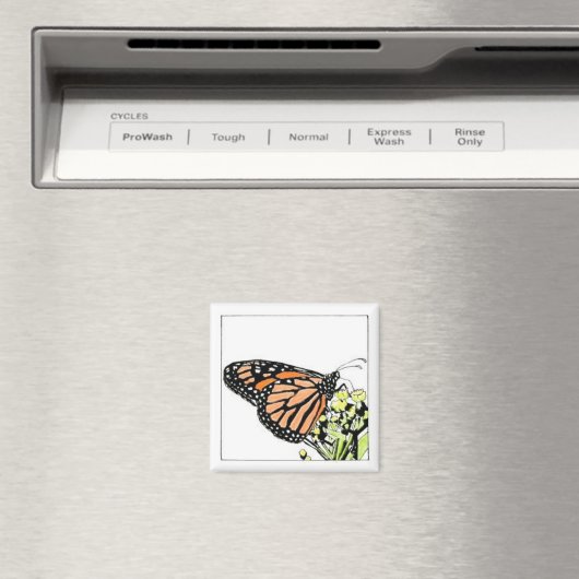 Monarch Butterfly Magnet (Insitu (Vaatwasser))