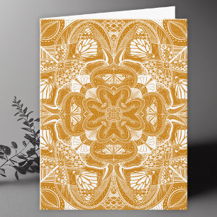 Monarch Butterfly Mandala Art Blank Bedankkaart