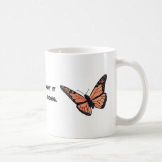 Monarch Butterfly met milkweed Koffiemok