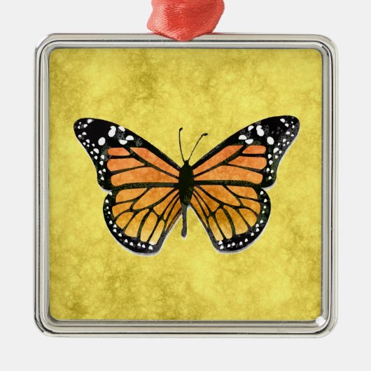 MONARCH BUTTERFLY METALEN ORNAMENT (Voorkant)