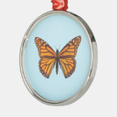 Monarch Butterfly Metalen Ornament (Links)