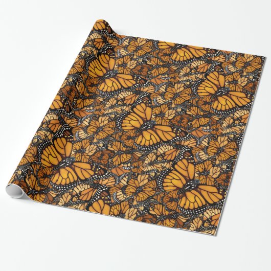 Monarch Butterfly-migratie Cadeaupapier (Uitgerold)