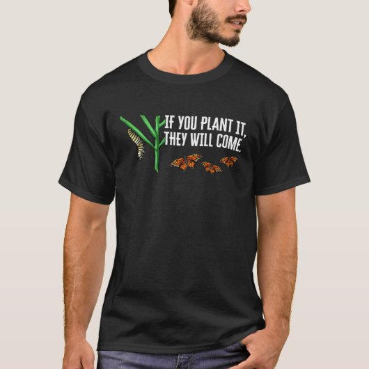 Monarch Butterfly Milkweed Insect Collector Entomo T-shirt (Voorkant)