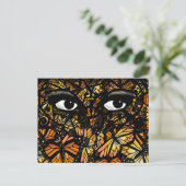 MONARCH BUTTERFLY MYSTERY EYES by Slipperywindow Briefkaart (Staand voorkant)
