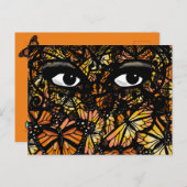 MONARCH BUTTERFLY MYSTERY EYES by Slipperywindow Briefkaart (Voorkant / Achterkant)