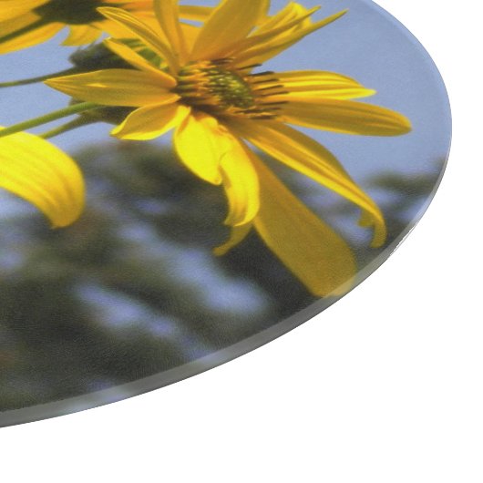 Monarch Butterfly N Sunflower Snijplank (Hoek)