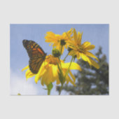 Monarch Butterfly N Sunflower Tissuepapier (Voorkant)