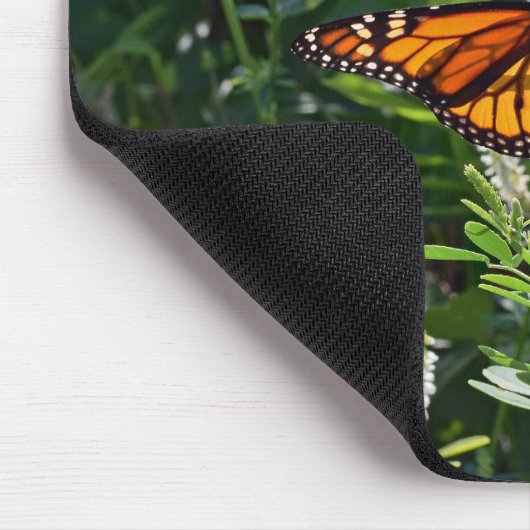 Monarch Butterfly Natural Mousepad Muismat (Hoek)