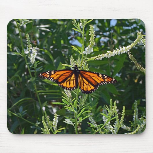Monarch Butterfly Natural Mousepad Muismat (Voorkant)