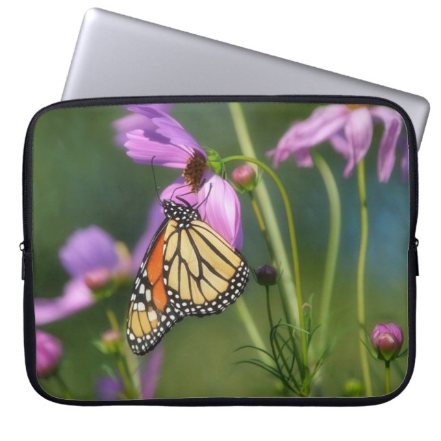 Monarch Butterfly Nature Laptop Sleeve Cover (Voorkant)