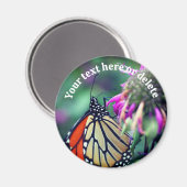 Monarch Butterfly Nature Personalized Magneet (Voorkant / Achterkant)