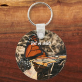 Monarch Butterfly Natuur - Aangepast Sleutelhanger (Achterkant)
