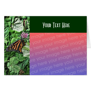 Monarch Butterfly Natuur Art-fotokaart