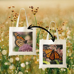 Monarch Butterfly Natuur Fotografie Wildflower Tote Bag