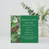 Monarch Butterfly Natuur Square Invitation Monarch Kaart (Staand voorkant)
