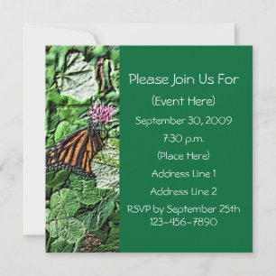 Monarch Butterfly Natuur Square Invitation Monarch Kaart