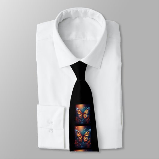 Monarch Butterfly Necktie Stropdas (Gebonden)