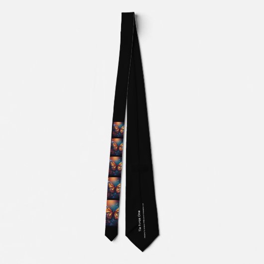 Monarch Butterfly Necktie Stropdas (Achterkant)