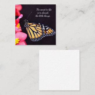 Monarch Butterfly-notarissen Notitiekaartje