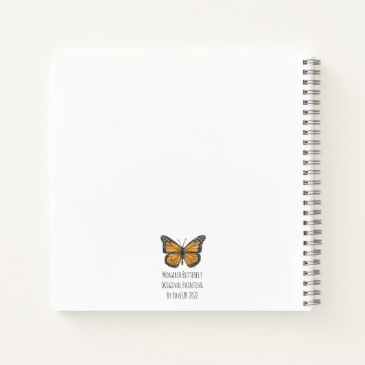 Monarch Butterfly  Notitieboek (Achterkant)
