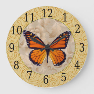 Monarch Butterfly on Florence Clock Grote Klok