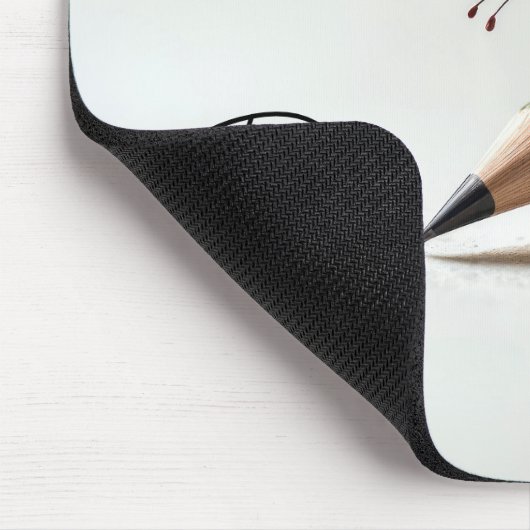 Monarch Butterfly On Pencil With Text Muismat (Hoek)