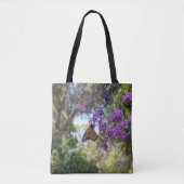 Monarch Butterfly on Purple Flowers Tote Bag (Voorkant)