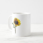 Monarch Butterfly on Sunflower Koffiemok (Voorkant links)