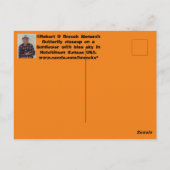 Monarch Butterfly on the Sunflower closeup Briefkaart (Achterkant)