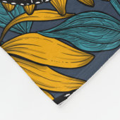 Monarch butterfly on yellow coneflowers fleece deken (Hoek)