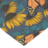 Monarch butterfly on yellow coneflowers korte tafelloper (Hoek)