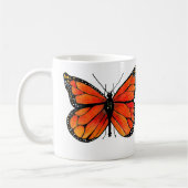 Monarch Butterfly op Coffee/Tea-Mok Koffiemok (Links)