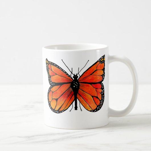 Monarch Butterfly op Coffee/Tea-Mok Koffiemok (Rechts)