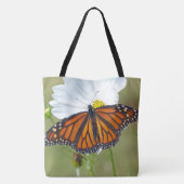 Monarch Butterfly op Cosmos Tote Bag (Achterkant)
