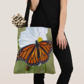 Monarch Butterfly op Cosmos Tote Bag (Dichtbij)