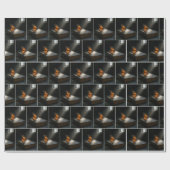 Monarch Butterfly op een bijbel Cadeaupapier (Vlak)