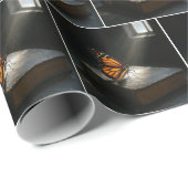 Monarch Butterfly op een bijbel Cadeaupapier (Rol Hoek)