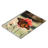 Monarch Butterfly op een Dahlia Blank Notitieboek (Linkerzijde)