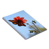 Monarch Butterfly op een Dahlia Notitieboek (Rechterzijde)