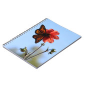 Monarch Butterfly op een Dahlia Notitieboek (Linkerzijde)