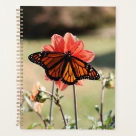 Monarch Butterfly op een Dahlia Planner