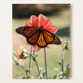Monarch Butterfly op een Dahlia Planner (Achterkant)