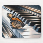 Monarch Butterfly op een piano Muismat (Voorkant)