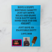 Monarch Butterfly op een zonnebloem Feestdagen Kaart (Binnen)