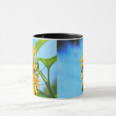 Monarch Butterfly op Kansas Sunflower Mok (Midden)